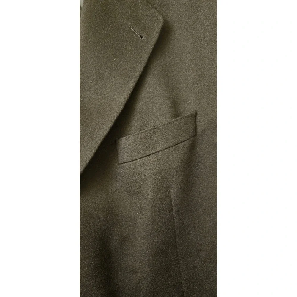 Hathaway Platinum 100% Cashmere Sport Coat Blazer Black 44R Classic Tailored Fit